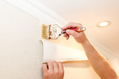 Pose de papier peint à la Chapelle-Hugon — revêtements muraux et toiles de verre
